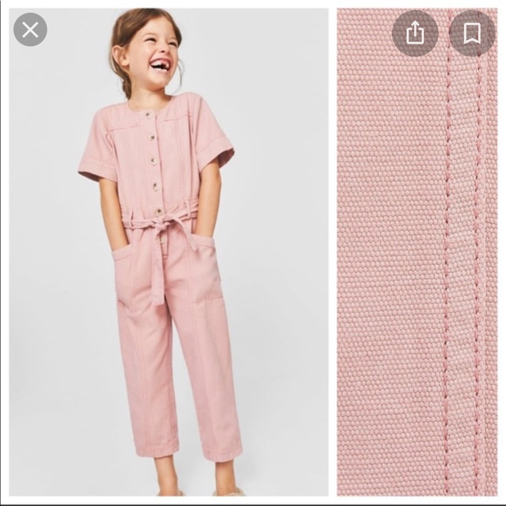 Zara girls jumpsuit